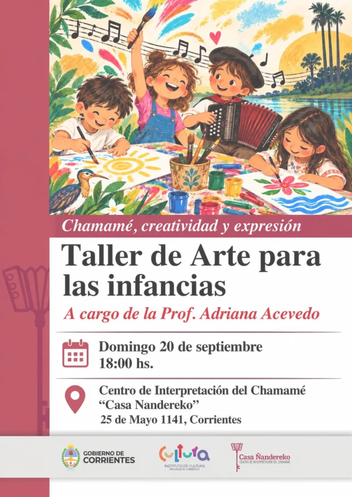 Arte, juego y chamamé: una propuesta para las infancias en Casa Ñandereko